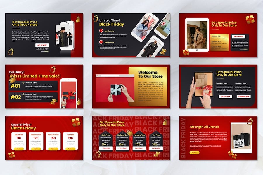 黑色星期五电商促销活动策划方案PPT模板 - 顶尖PPT