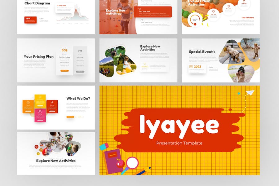 创意儿童卡通教育培训主题keynote模板 - 顶尖PPT