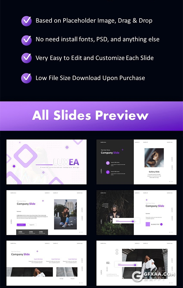 70页高端国外商务紫色PPT模板创意图形设计多用途PPT模板 - 顶尖PPT