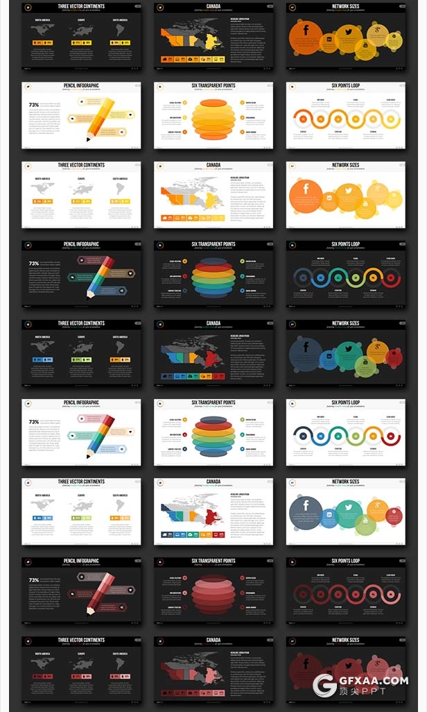 300多页国外高端keynote模板商务信息图形各国地图数据统计图标keynote模板项目样机工作汇报商务企业介绍keynote模板预设12种配色4000+矢量icon图标 - 顶尖PPT
