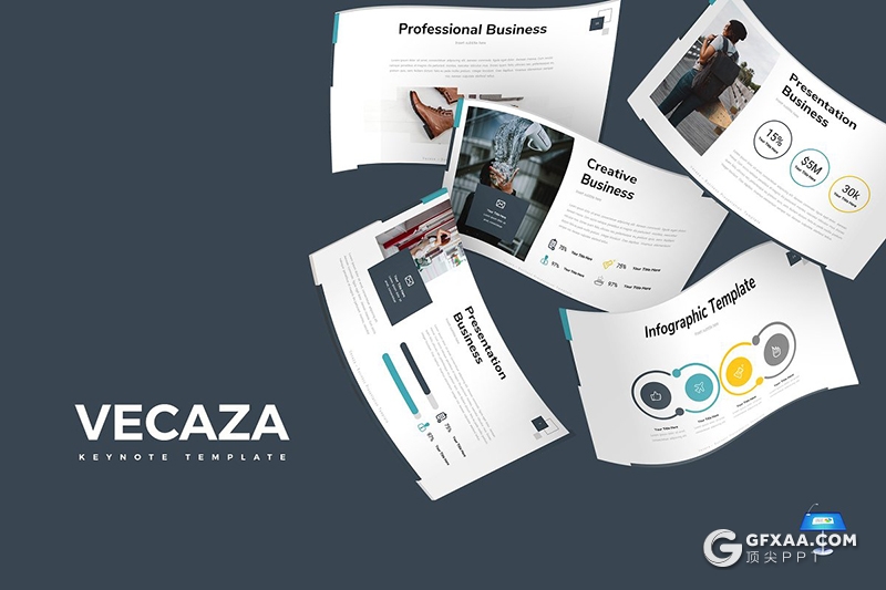 30页企业介绍工作分析总结计划keynote模板5种主题配色 - 顶尖PPT