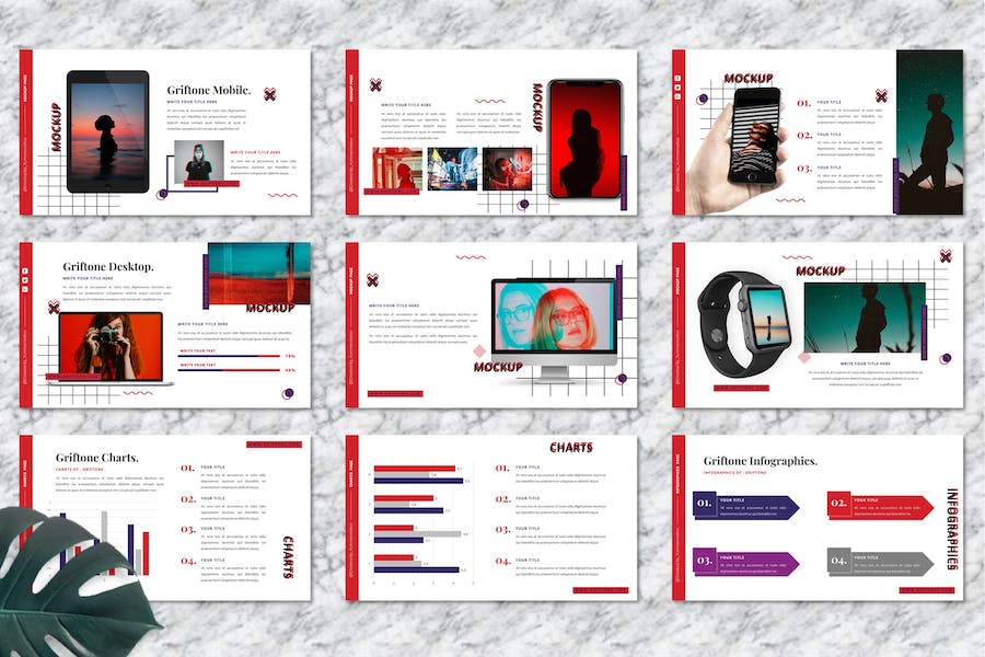 创意设计作品品牌展示PPT模板 - 顶尖PPT