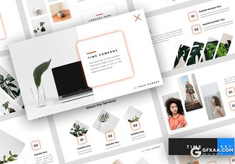 30页文艺小清新风格室内盆栽植物介绍展示keynote模板 - 顶尖PPT