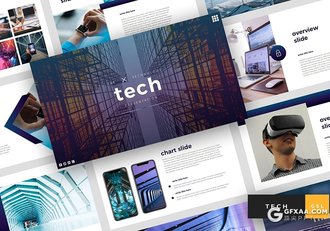 36页未来科技主题科技项目介绍展示Google slides模板 - 顶尖PPT