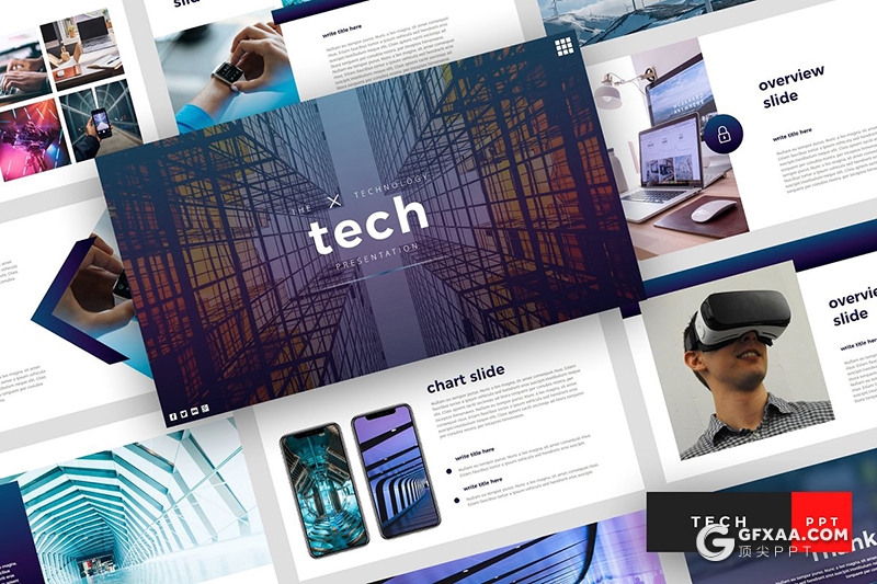 36页未来科技主题科技项目介绍展示PPT模板 - 顶尖PPT