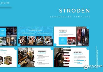 30页购物商城服装门店统计数据分析多用途Google slides模板5种主题配色 - 顶尖PPT