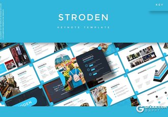 30页购物商城服装门店统计数据分析多用途keynote模板5种主题配色 - 顶尖PPT