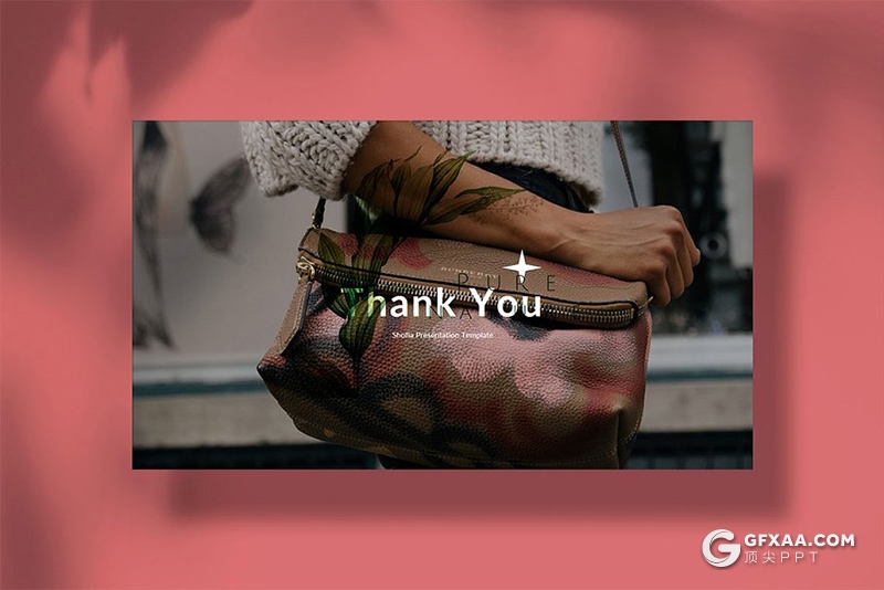 30页简约文艺风格摄影模特展示keynote模板 - 顶尖PPT