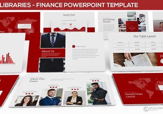 30扁平化欧美商务风格企业团队介绍多用途PPT模板 - 顶尖PPT