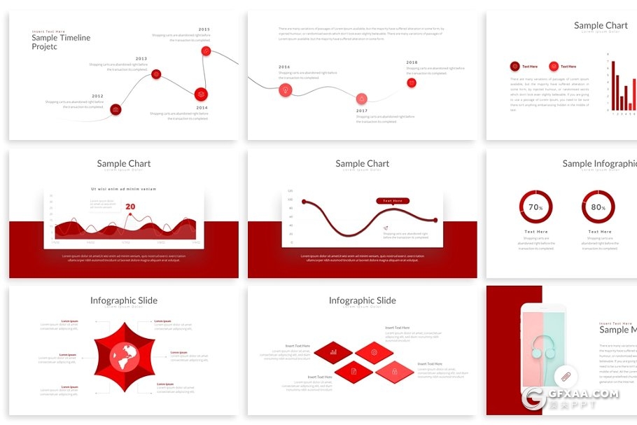 30扁平化欧美商务风格企业团队介绍多用途PPT模板 - 顶尖PPT