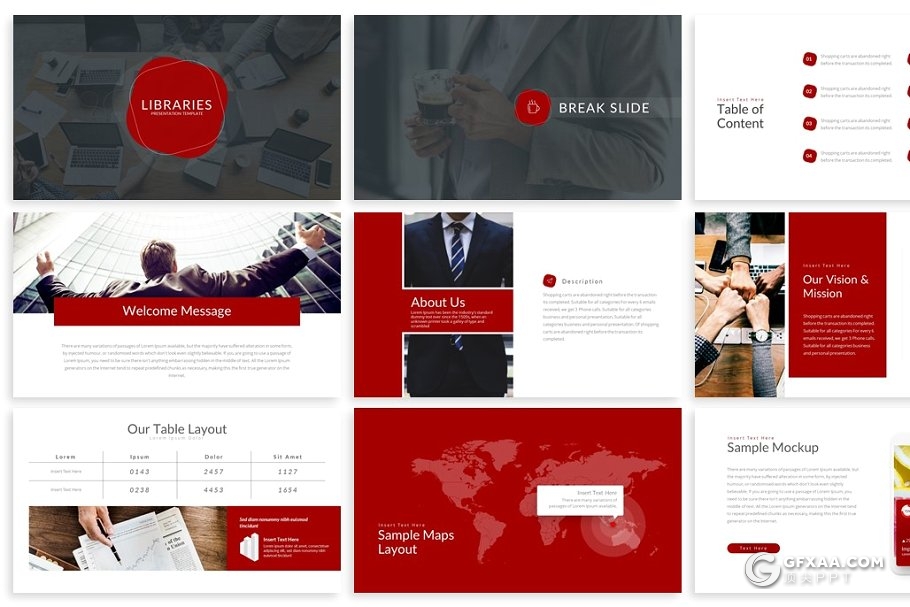 30扁平化欧美商务风格企业团队介绍多用途PPT模板 - 顶尖PPT