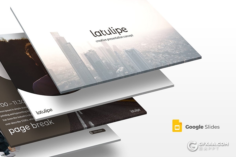 30页商务风格商业项目介绍工作汇报总结Google slides模板5种主题配色 - 顶尖PPT