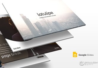 30页商务风格商业项目介绍工作汇报总结Google slides模板5种主题配色 - 顶尖PPT