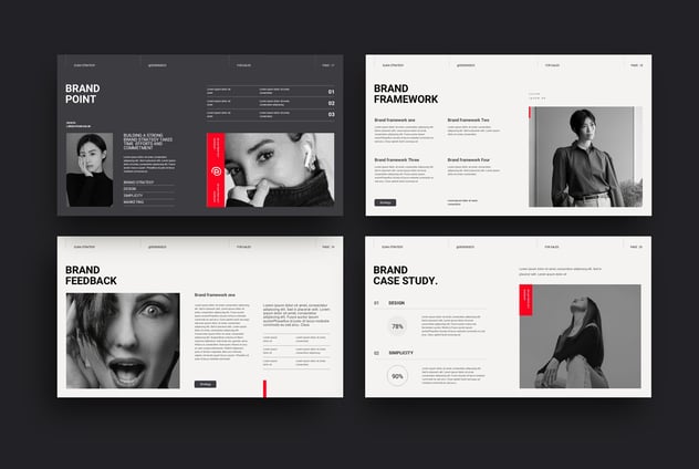 时尚服装品牌战略演示PPT模板 - 顶尖PPT