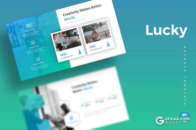 30页蓝绿配色商务工作汇报总结企业介绍国外PPT模板5种主题配色 - 顶尖PPT