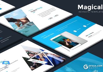 30页国外商务风格企业介绍工作总结计划keynote模板5种主题配色 - 顶尖PPT