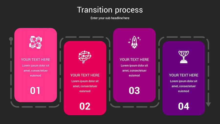 流程转换图形方案规划Keynote模板 - 顶尖PPT