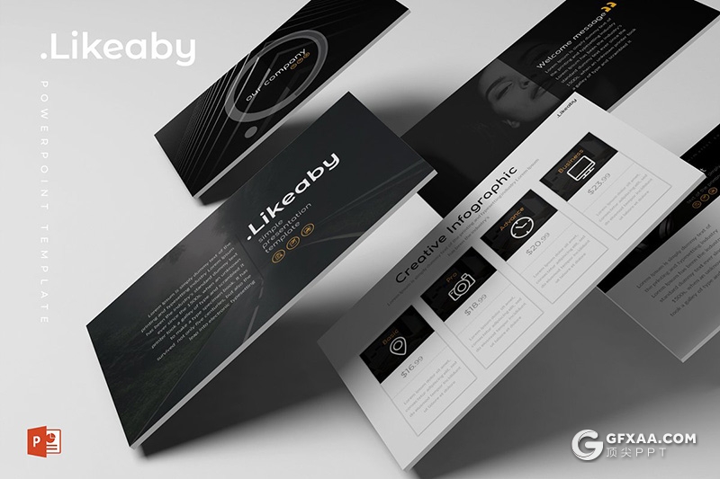 30页黑色产品介绍展示数据分析统计多用途PPT模板5种主题配色 - 顶尖PPT