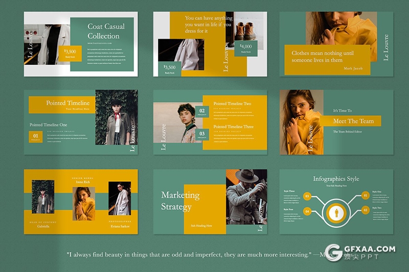 30页绿色扁平化简约时尚风格PPT模板 - 顶尖PPT