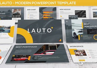 30页3种配色汽车服务行业多用途PPT模板2种尺寸规格 - 顶尖PPT