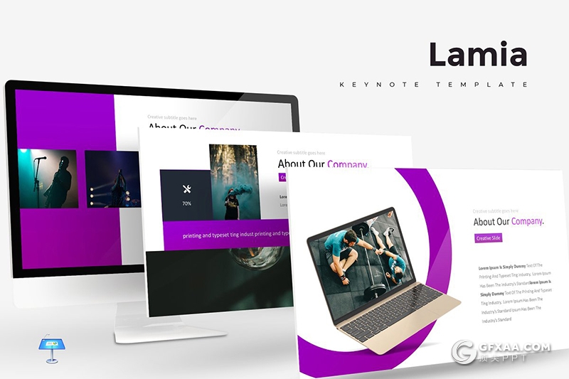 30页扁平化演唱会活动策划方案keynote模板5种主题配色 - 顶尖PPT