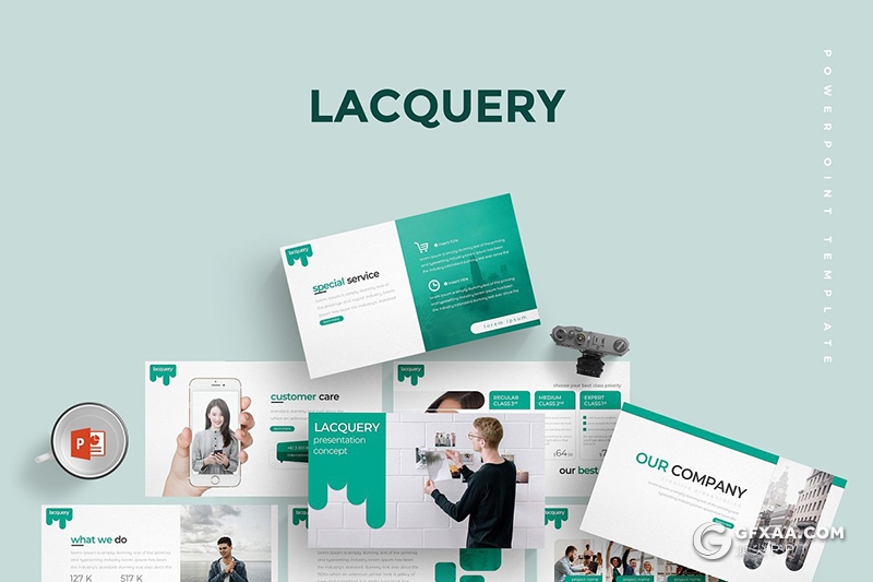 30页企业项目合作介绍工作总结计划多用途PPT模板5种主题配色 - 顶尖PPT