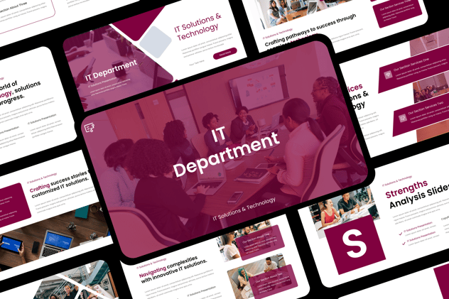 IT解决方案和技术演示keynote模板 - 顶尖PPT