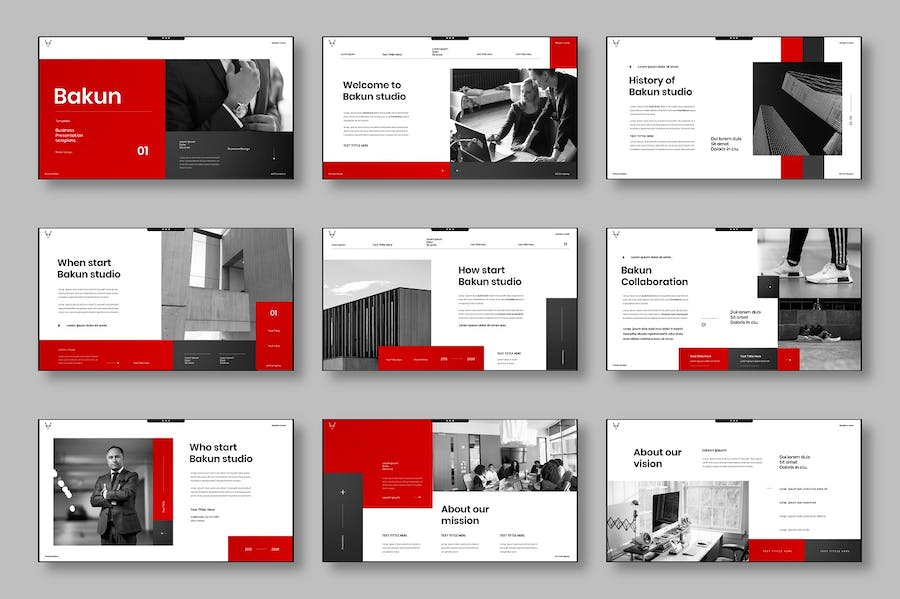 创意视觉商务企业品牌营销展示Keynote模板 - 顶尖PPT