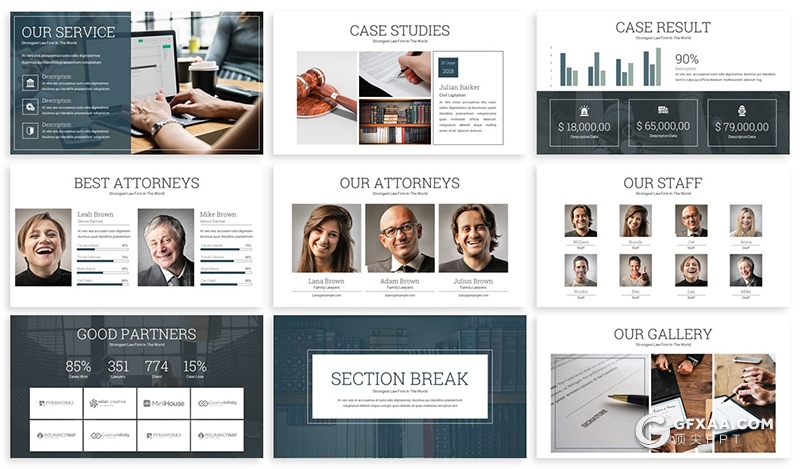 30页企业团队介绍工作汇报计划多用途PPT模板3种主题配色 - 顶尖PPT