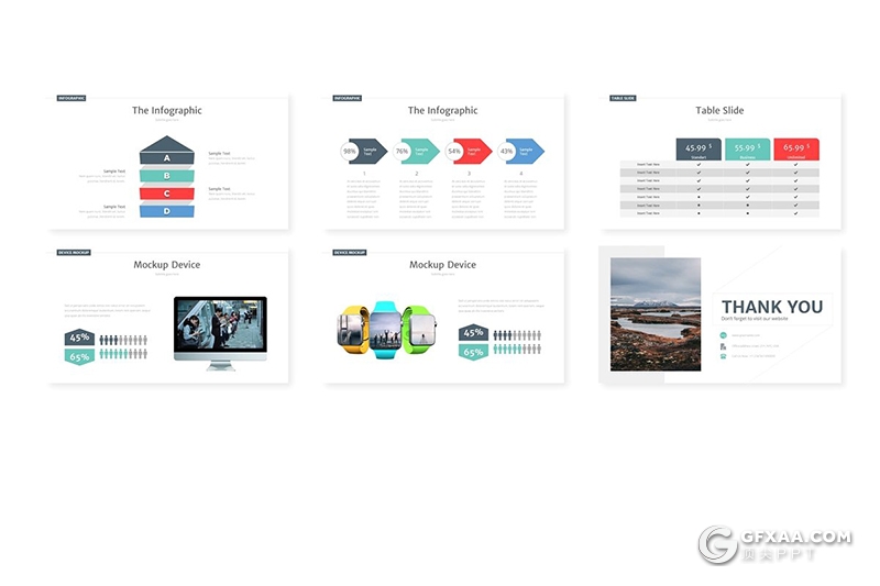 30页商务信息图形分析统计工作报告多用途PPT模板5种主题配色 - 顶尖PPT