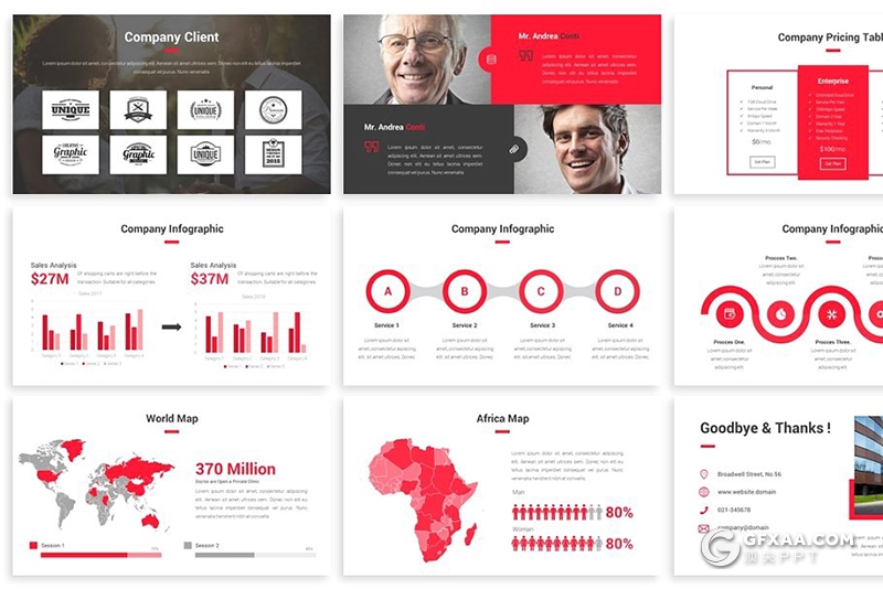 30页商务风格企业介绍工作计划汇报多用途PPT模板3种主题配色 - 顶尖PPT