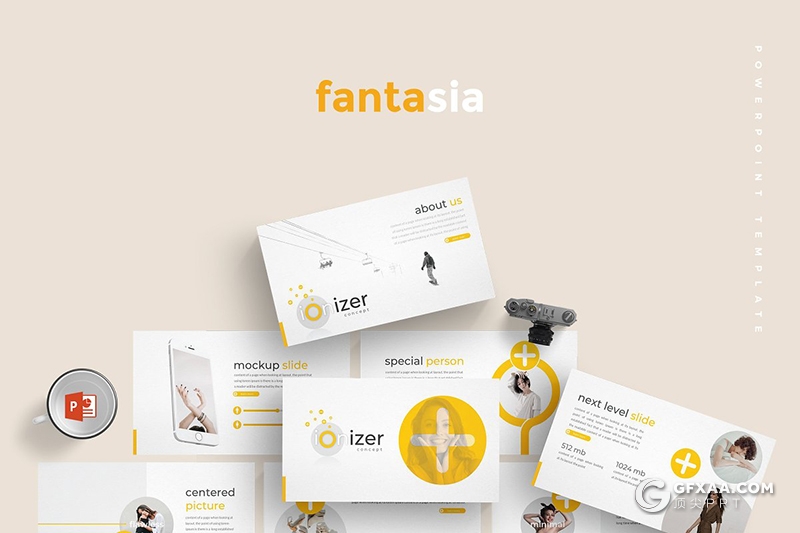 30页5种配色创意图形版式设计女性行业主题PPT模板 - 顶尖PPT