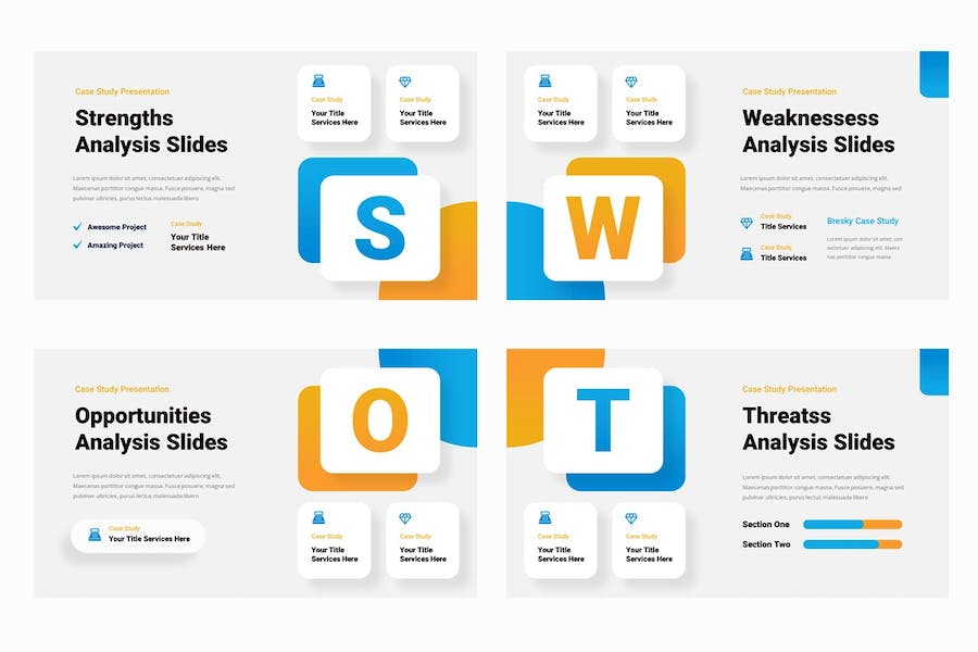 商业案例分析研究报告Keynote模板 Retry - 顶尖PPT