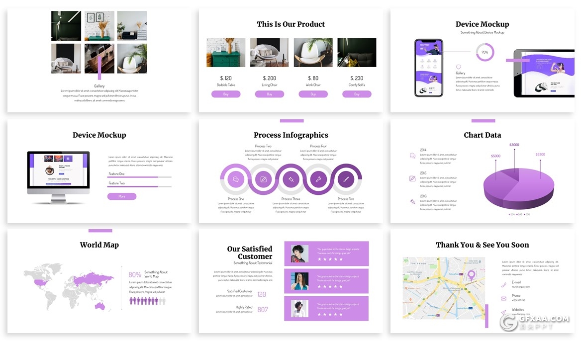39页简约风格家居装修设计公司团队介绍PPT模板3种配色主题 - 顶尖PPT