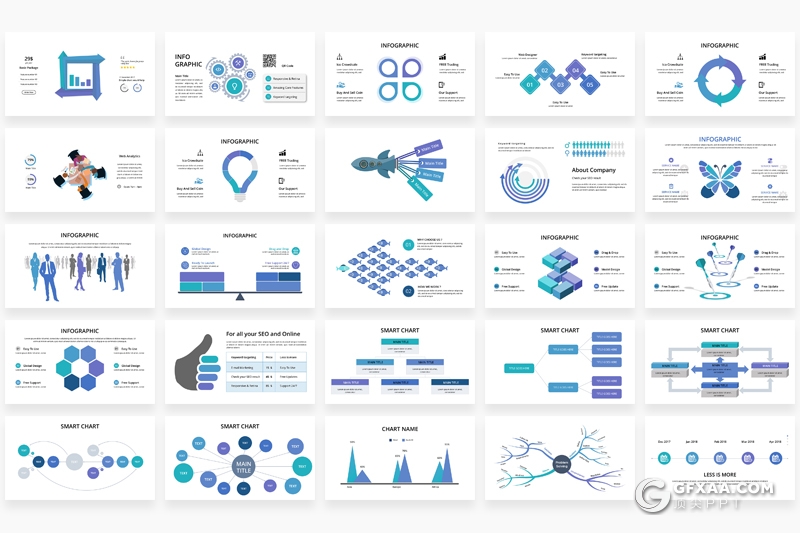 319页国外高端商务PPT模板创意商务卡通人物概念插画ppt可编辑国家地图智能信息图形PPT商务图形图标PPT模板 - 顶尖PPT