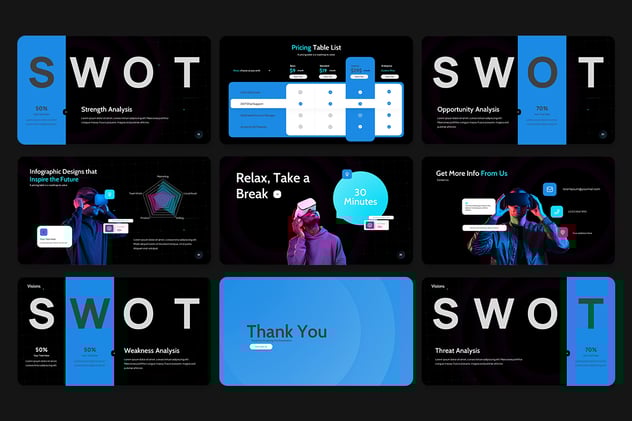 VR科技行业PPT模板 - 顶尖PPT