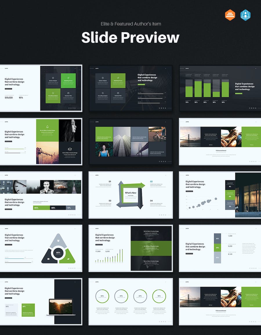 欧美简约风格企业团队商务通用keynote模板 - 顶尖PPT