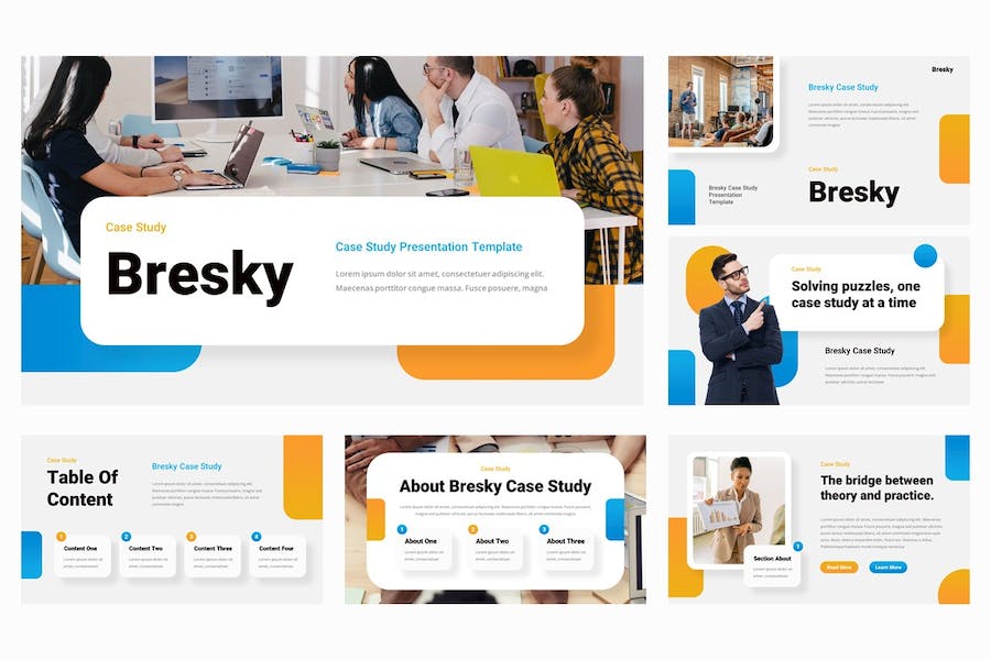 商业案例分析研究报告Keynote模板 Retry - 顶尖PPT