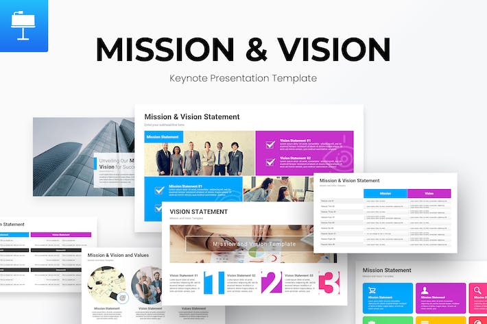 企业使命愿景主题演示文稿Keynote模板 - 顶尖PPT