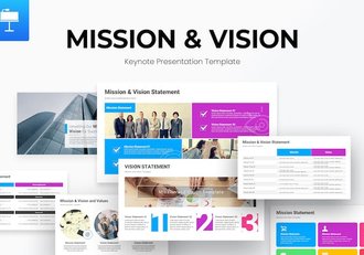 企业使命愿景主题演示文稿Keynote模板 - 顶尖PPT