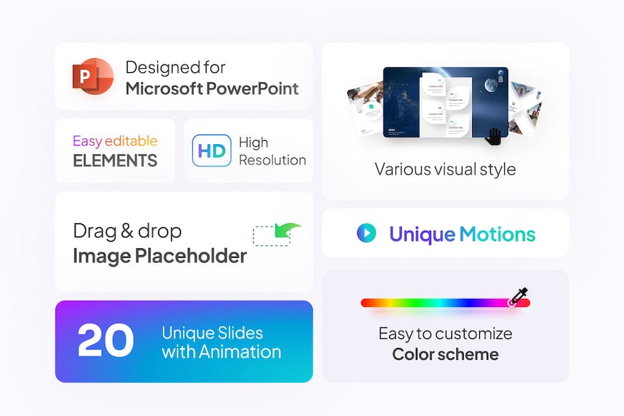 多张图片排版样式PPT模板 - 顶尖PPT