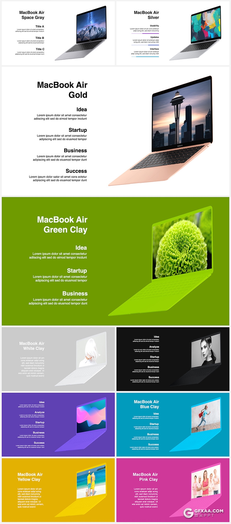 633页全动画动画电脑笔记本平板手机手表PPT贴图样机模板 - 顶尖PPT