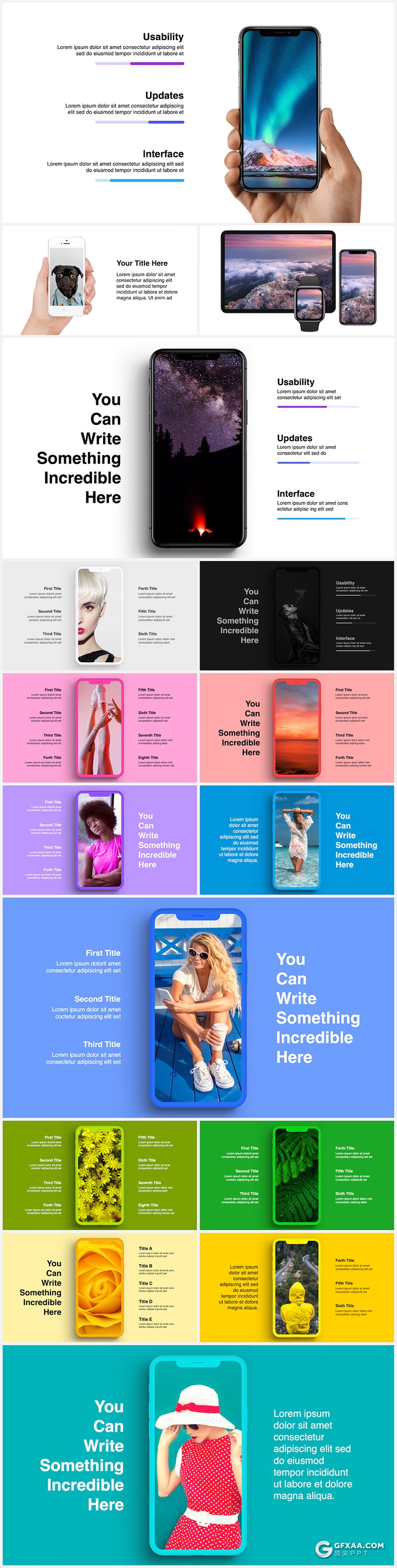 633页全动画动画电脑笔记本平板手机手表PPT贴图样机模板 - 顶尖PPT