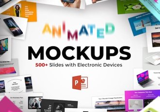 633页全动画动画电脑笔记本平板手机手表PPT贴图样机模板 - 顶尖PPT