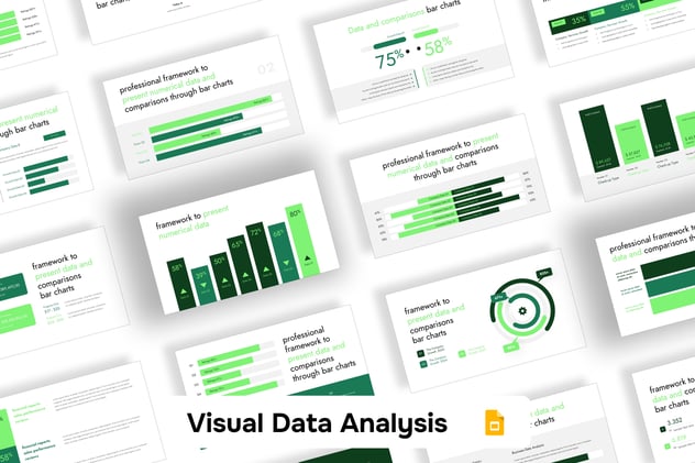 数据可视化分析展示对比PPT模板 - 顶尖PPT