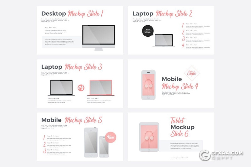 100页国外小清新文艺唯美风格PPT模板 黑白两种底色 - 顶尖PPT