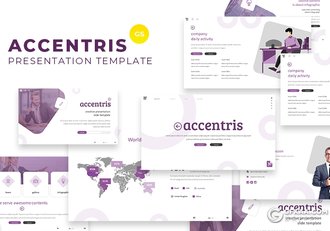 30页创意版式商务工作总结汇报多用途Google slides模板5种主题配色 - 顶尖PPT