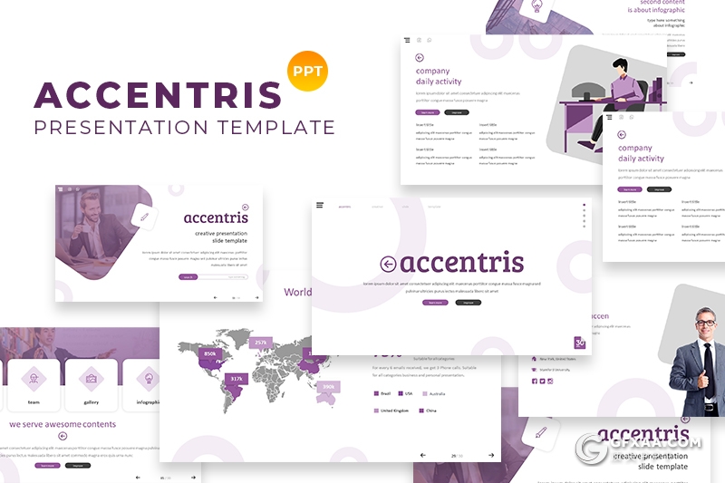 30页创意版式商务工作总结汇报多用途PPT模板5种主题配色 - 顶尖PPT