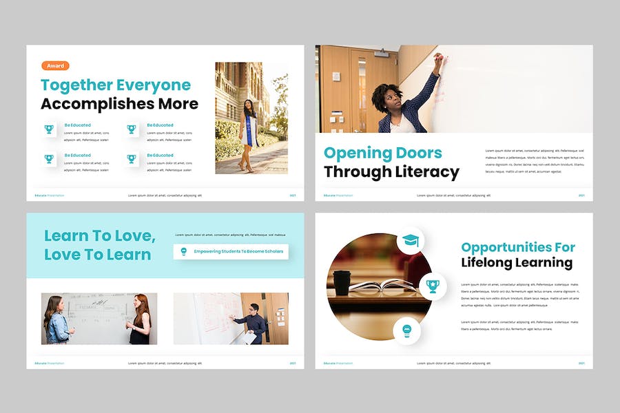 教育领域内容演示文稿PPT模板 - 顶尖PPT