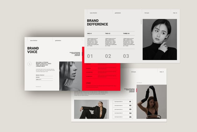 时尚服装品牌战略演示PPT模板 - 顶尖PPT